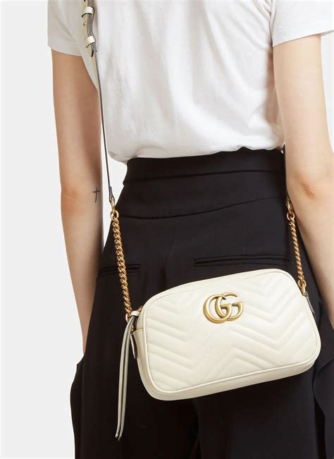 gucci matelasse small white|Gucci marmont small matelasse bag.